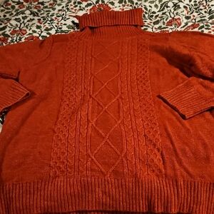 Croft & Barrow Rust Turtleneck Sweater